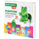 Пластилин 12цв 240г BRAUBERG ВЫСШЕЕ КАЧЕСТВО "KIDS", со стеком