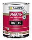 Эмаль ПФ-115 коричневая 20 кг Лакра