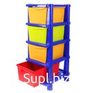 Комод для игрушек Star, 4 выдвижных ящика