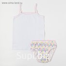 Комплект для девочки (майка, трусы), цвет микс, рост 86-92 см (28)