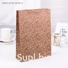 Пакет крафт "Хохлома", 24 х 33 х 8 см