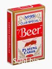 Карты игральные 54 шт. Beer, размер 5.7×8.7 см, красная рубашка