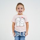 Футболка детская KAFTAN Love mom, размер 30 (98-104 см), розовая