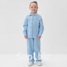 Костюм (рубашка и брюки) детский KAFTAN «Муслин», размер 30 (98-104 см), голубой