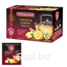 Чай TEEKANNE (Тиканне) «Ginger&Lemon», травяной, имбирь с лимоном, 20 пакетиков, Германия