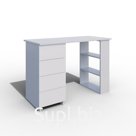 Стол компьютерный «СП5», 4 ящика, 1100×500×750 мм, цвет белый/белый