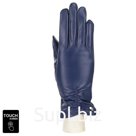 Перчатки женские, натуральная кожа, размер 7, синий