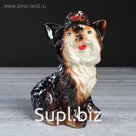 Копилка "Йорк", глазурь, коричневый цвет, 25 см