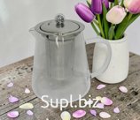 Чайник стекло с крышкой из металла и ситечком 350 мл Артикул: RA-6391-1