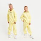 Костюм детский (худи, брюки) MINAKU: Basic Line KIDS, oversize, жёлтый, рост 158 см
