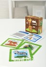 Set of educational cubes "Animals of hot countries" (4 cubes, 3 double-sided cards, developmental teaching aid) Article: 15404