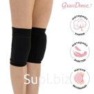 Наколенники для гимнастики и танцев Grace Dance, с уплотнителем, р. XS, 3-6 лет, цвет чёрный