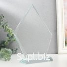 Стела наградная стекло "Айсберг" 19х13х4,5 см