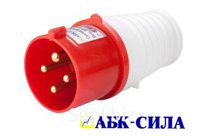 Вилка НТ- 024 32А 3Р+PE 380В. IP-44