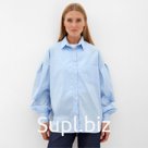 Блузка женская  MINAKU: Casual collection цвет голубой, р-р 48