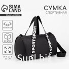 Сумка спортивная Sport на молнии, цвет чёрный