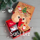 Набор подарочный новогодний KAFTAN New Year носки размер 36-39 (23-25 см), маска