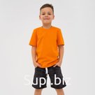 Костюм для мальчика (футболка, шорты) KAFTAN "Trendy" размер 36 (134-140), цвет оранжевый