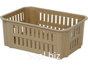 Ящик перфорированный 400×371×66, арт.: Б1115, объём 192.77, бежевый, код: 23555
