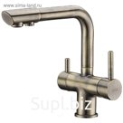Смеситель для кухни WasserKRAFT A8037, под фильтр, "светлая бронза"