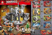 Конструктор 66075 Ninjago В пещере драконов 4 в одном 8 шт в упаковке 26х19х4.5см