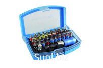 HOEGERT Набор бит с битодержателем 1/4", SL, PH, PZ, HEX, Torx, Torx c отверстием, 32 шт.