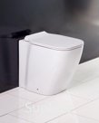 Унитаз приставной БЕЗОБОДКОВЫЙ BELBAGNO ALDINA BB114CB