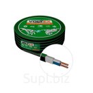 Кабель "Voltex" ВВГ-Пнг(A), сечение 2х2.5 мм2, 20 м, чёрный