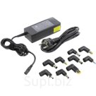 Orient PU-A90W, Универсальный блок питания, мощность 90Вт, U вых: 15 16 18 19 20 22 24В, автоматическое переключение, 9 сменных коннекторов 8+Lenovo , порт USB 1А, защита от КЗ и перегрузки 30458
