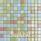 Стеклянная плитка spmix-blue-grn-rred10-108 с напылением