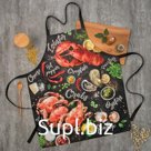 Фартук «Этель: Лобстер» 70х60 см, 100% хлопок, саржа 190 гр/м²