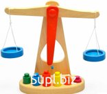 Деревянные весы Abtoys Академия Игр - Баланс