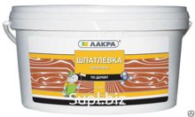 Шпатлевка по дереву Лакра белый 0,6кг. 1уп = 16шт