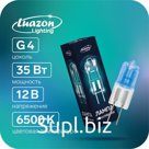 Лампа галогенная Luazon Lighting, G4, 35 Вт, 12 В, супер белая