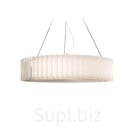 WOODLED ROTOR Chandelier white acrylic - M - on string suspension
