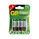 Батарейка алкалиновая GP, AA, LR6-8BL, 1.5В, блистер, 4+4 шт