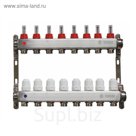 Коллекторная группа TAEN, 1"x3/4", 8 выхода, с расходомерами