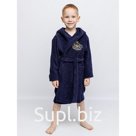 Халат махровый для девочки Batik, рост 152 см, цвет тёмно-синий