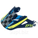 EF56 Козырек Base MX Синий/Белый/Hi-Viz матовый