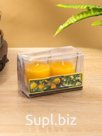 Свечи в стакане DAZZLE CANDLE 70 г, набор 2 шт., лимон