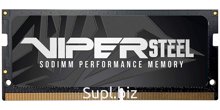 Оперативная память Patriot Memory SO-DIMM DDR4 16GB 3200MHz Viper Steel (PVS416G320C8S)