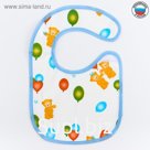 Нагрудник из ткани с ПВХ покрытием, «Мишки», цвет МИКС