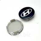 Колпачок в диск Хендай черный стекло 55-60 мм 04498