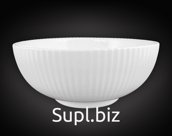 Salad bowl NataM 155mm ribbed round Color: white