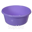 Таз пластмассовый Idea, круглый, лиловый, 14л