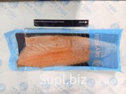 Филе лосося слабой соли, SKY FISH на коже, в вакуумной упаковке, ТРИМ С