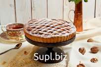 Пирог с грецким орехом. Вес 610 гр.