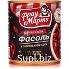 Фасоль Фрау Марта красная в с/с 310г ТУ с/кл ж/б/