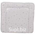 Матрас для пеленания French Teddy, размер 77×72 см, белый, серый