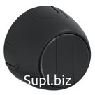 Выключатель OneKeyElectro Rotondo тройной, черный